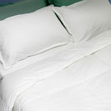 Nottetempo, couette en duvet d'oie, lit simple, 205 X 155 X 2 Cm, Bianco Couettes et couettes Naty Shop