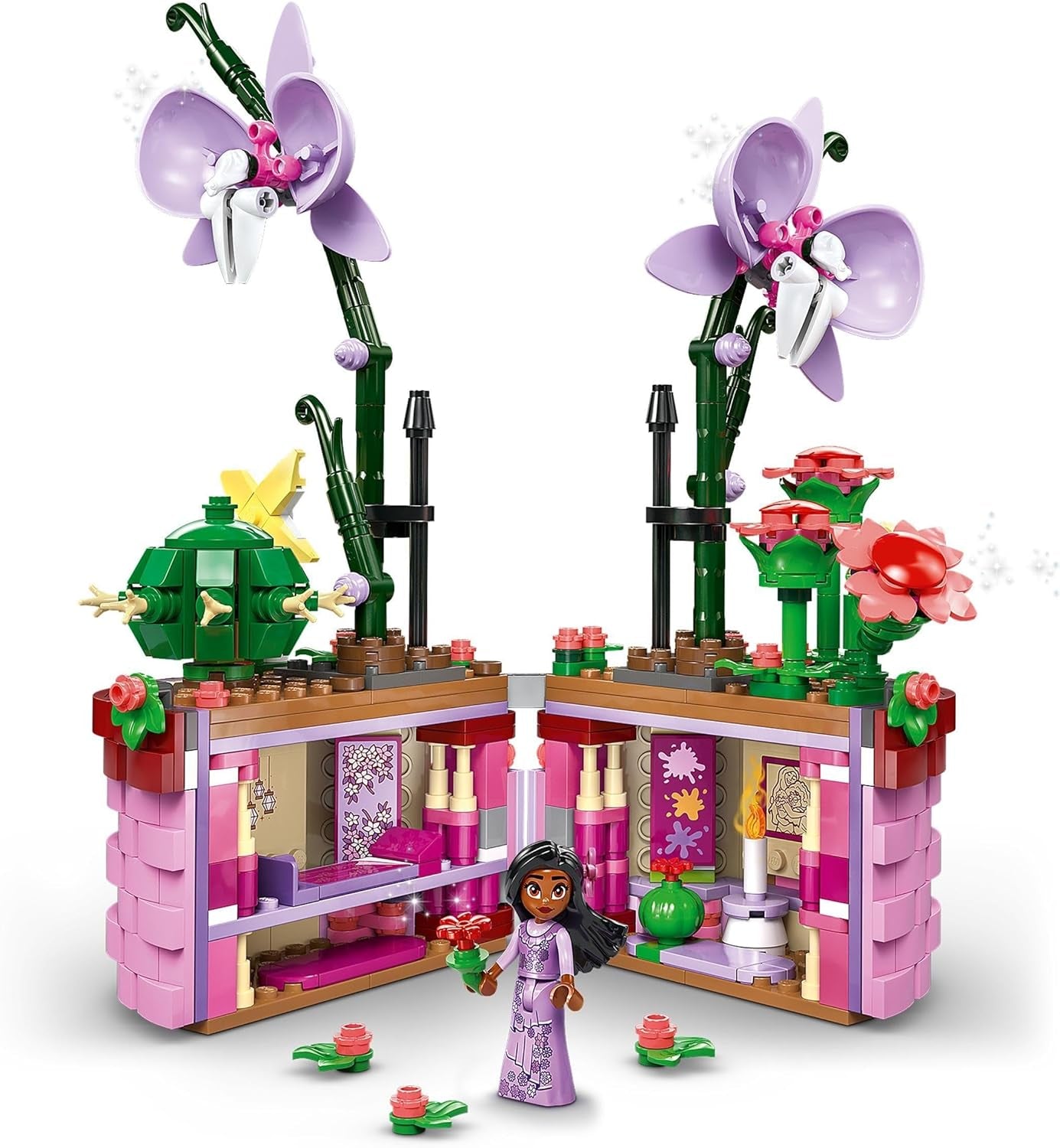 LEGO Ç€ Disney Encanto Le pot de fleurs d'Isabella, jeu de construction pour enfants orchidée, jeu de construction décoratif avec mini-poupée personnage de film, idée cadeau pour filles et garçons à partir de 9 ans 43237 Jeux de construction Beuche den LEGO-Store