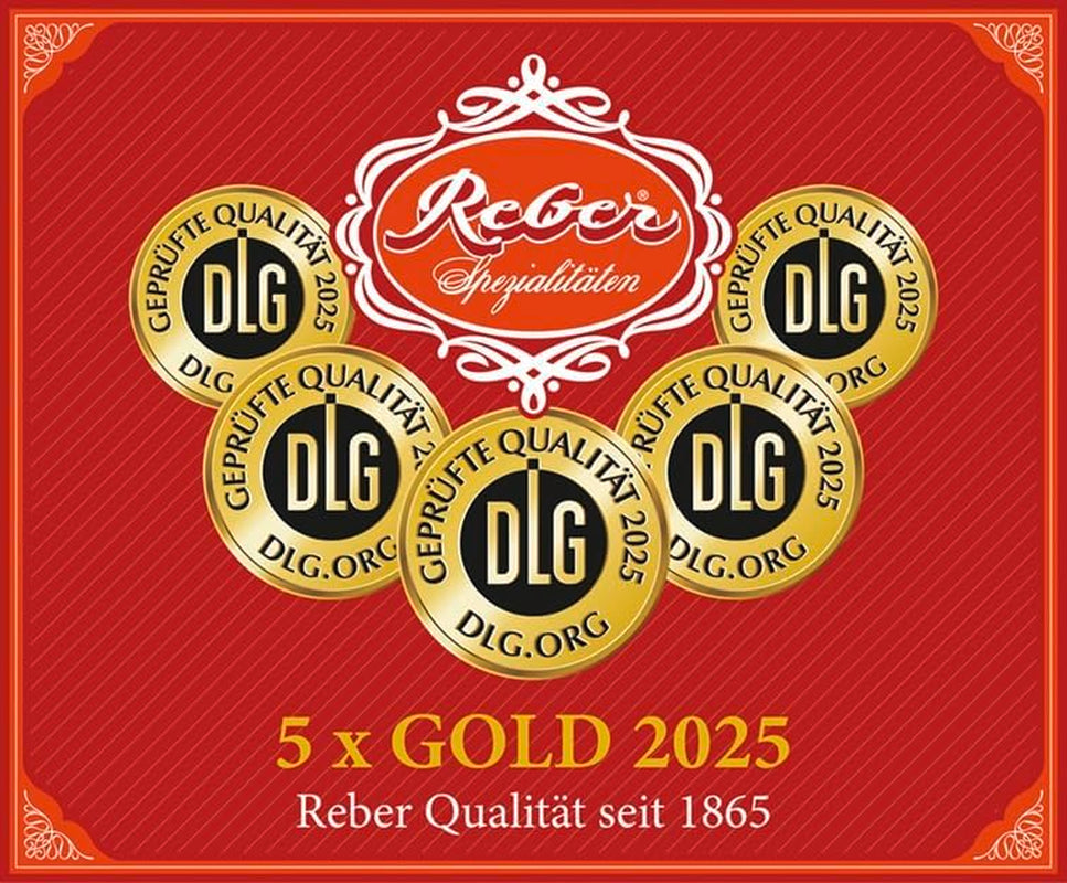 Boules Reber Mozart - 5 sachets de 5 bonbons dans l'édition de Noël - Authentiques boules Reber Mozart, à base de chocolat noir, pâte d'amande et nougat