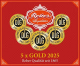 Boules Reber Mozart - 5 sachets de 5 bonbons dans l'édition de Noël - Authentiques boules Reber Mozart, à base de chocolat noir, pâte d'amande et nougat
