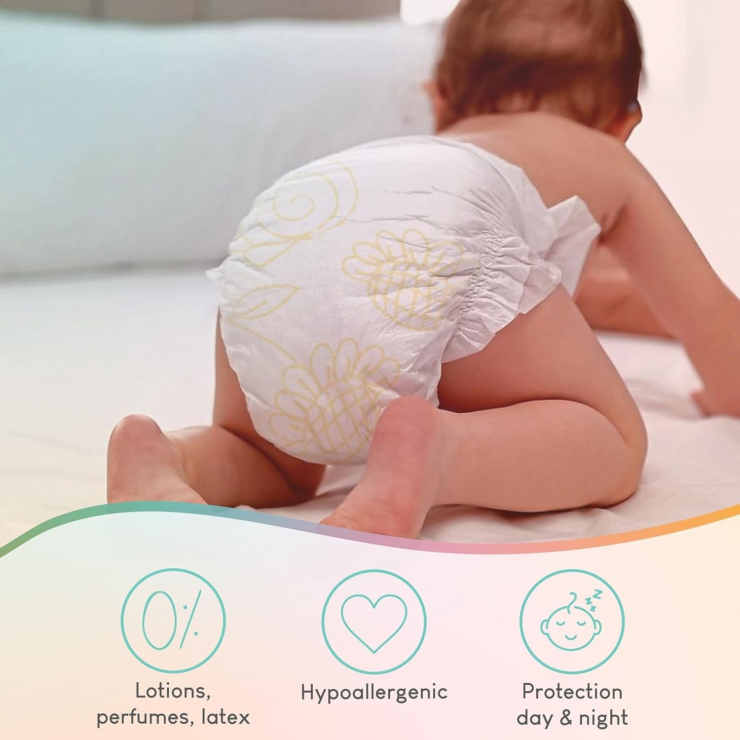 Couches Pillo 3 - Carton de 168 couches, 6 paquets de 28 couches chacun, taille 3 - Midi (6-10 kg) - Couches pour bébés