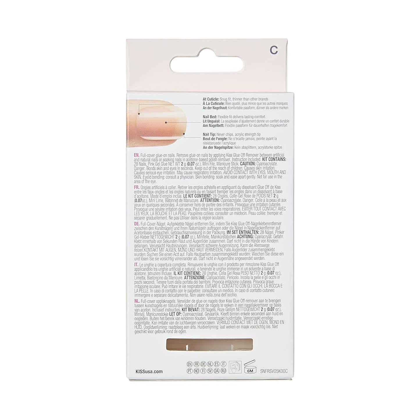 Kiss Nude Nails Amazing Nails (Pack de 2)