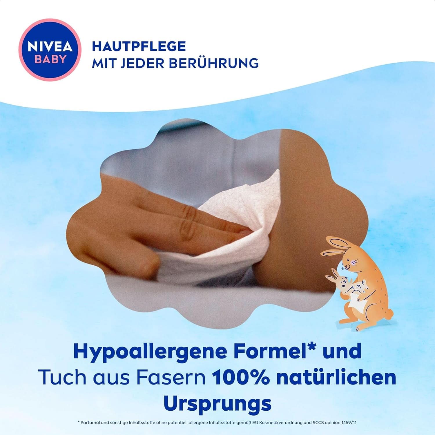 NIVEA BABY Soft & Cream Feuchttücher, Baby Feuchttücher Zur Sanften Reinigung Empfindlicher Babyhaut, Hypoallergene Feuchttücher Für Babies Mit Mandelöl and Vitaminen (4 X 57 Stück) Naty Shop