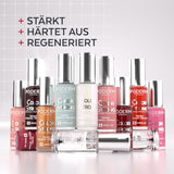 Nagelhärter Lack Mit Biotin, Silizium Und Keratin - Stärkt und Repaired Beschädigte, Geschwächte, Brüchige Nägel Durch Gel-Nagellack, Alterung – Gloss Shine - Hände & Füße - Swiss Made