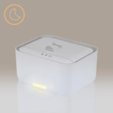 Lionelo BABYBLISS 20W Réchauffeur pour lingettes humides et petites serviettes, 20W pour bébé, veilleuse intégrée, 3 réglages de chaleur, écran tactile, maintient les lingettes humides