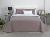 AVA | Courtepointe réversible Boutique | Pour toutes les saisons | Couleur – Blanc/Taupe | Pour lit 120/135 cm. lit. (230 X 270 Cm. Ancho X Alto) | Couette matelassée Couettes et couettes Naty Shop