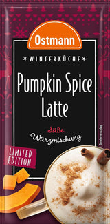 Ostmann Gewürze – Pumpkin Spice Latte Würzmischung, zum Einrühren in Milch mit Kaffee ou Espresso, mit Kürbispulver, 16 g im Beutel (Verpackungsdesign kann abweichen)