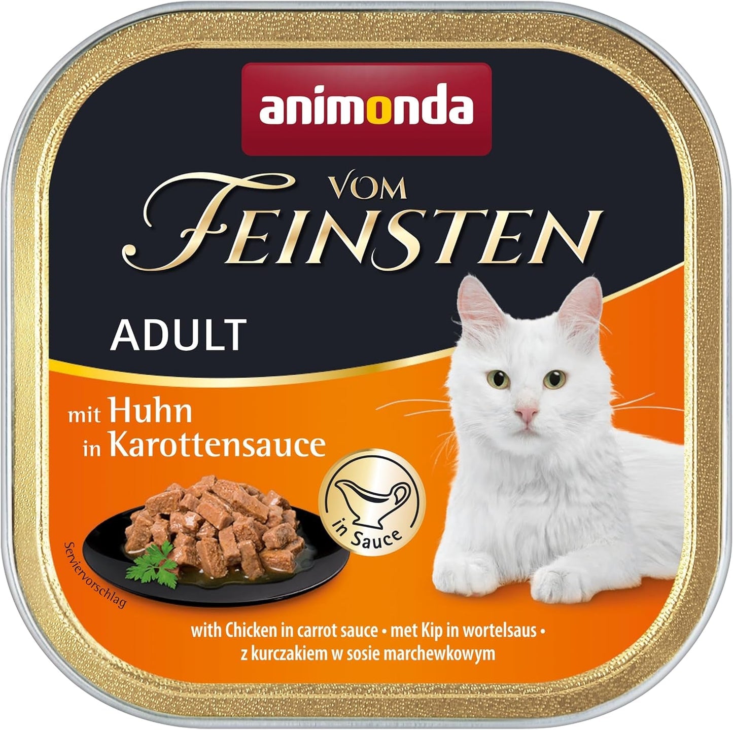 animonda Vom Feinsten Nourriture humide pour chat adulte, variété poulet, 6 x 100 g