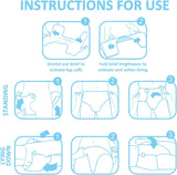 Couches Imprimées Adultes 5500-5800ml 10 Pièces - Slips de Toilette (XL)