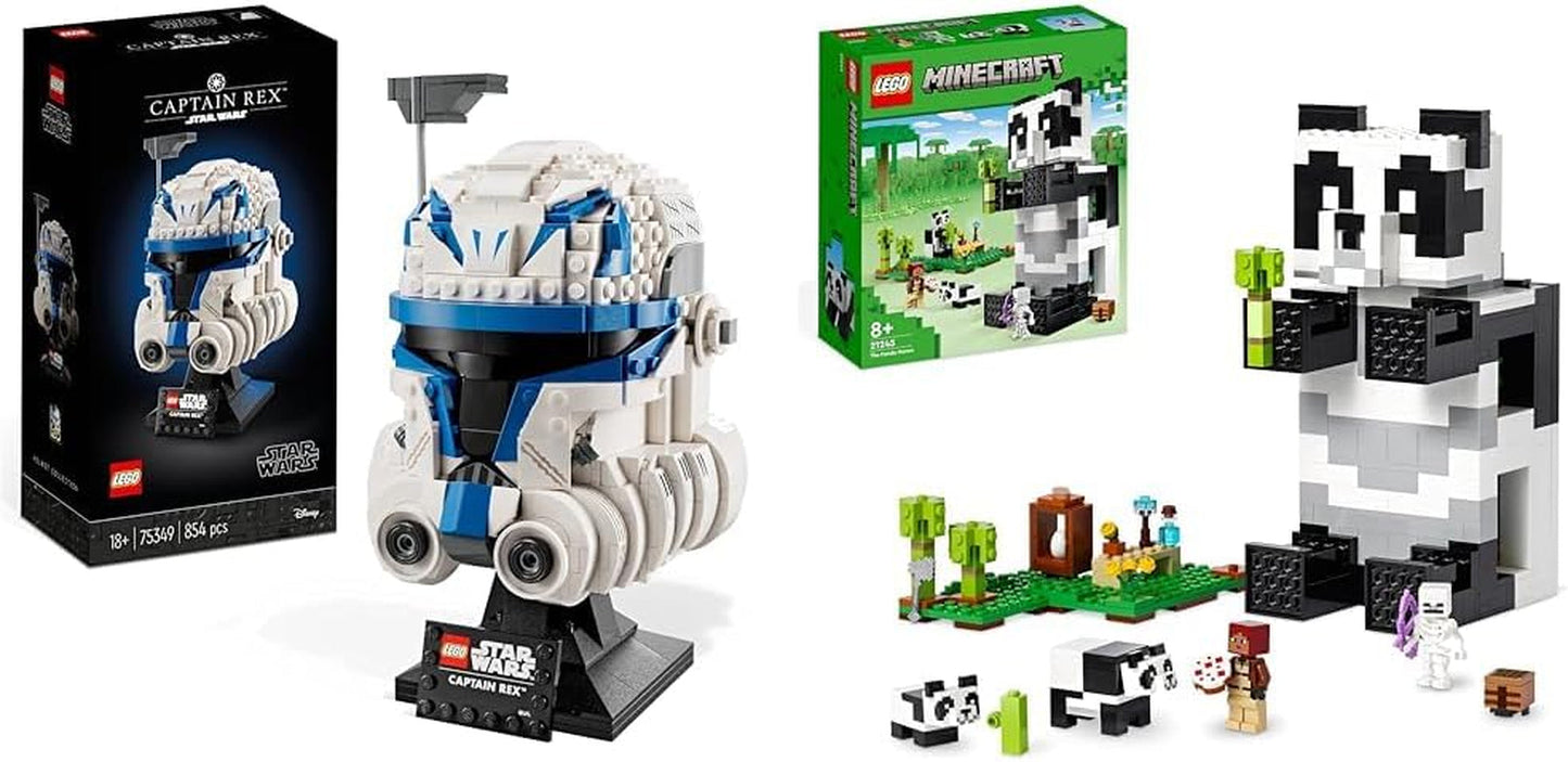 LEGO 75349 Star Wars Captain Rex Casque Set Clone Wars Collectible Model Series 2023 Pièce souvenir et idée cadeau Ensembles de construction Besuche den LEGO-Store The Panda House Set Bundle