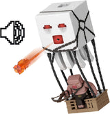 Mattel Minecraft Action Figure Set, Ghast avec attaque de feu, lumières, bruit, démarreur et projectile, Piglin Warrior, inspiré du film, JFB69 Figurines Naty Shop