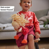 Poupée douce HABA Annelie - Poupée douce aux cheveux arrangés - Avec vêtements interchangeables - A partir de 18 mois - 30 cm - Lavable - 1302108001