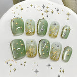 3400 pièces Goldene et Silberne Sternperlen, Goldene Nagelanhänger, Zubehör Für Nagelschmuck, Schöne Sternnagelanhänger Für Nägel, Nail Art Strass
