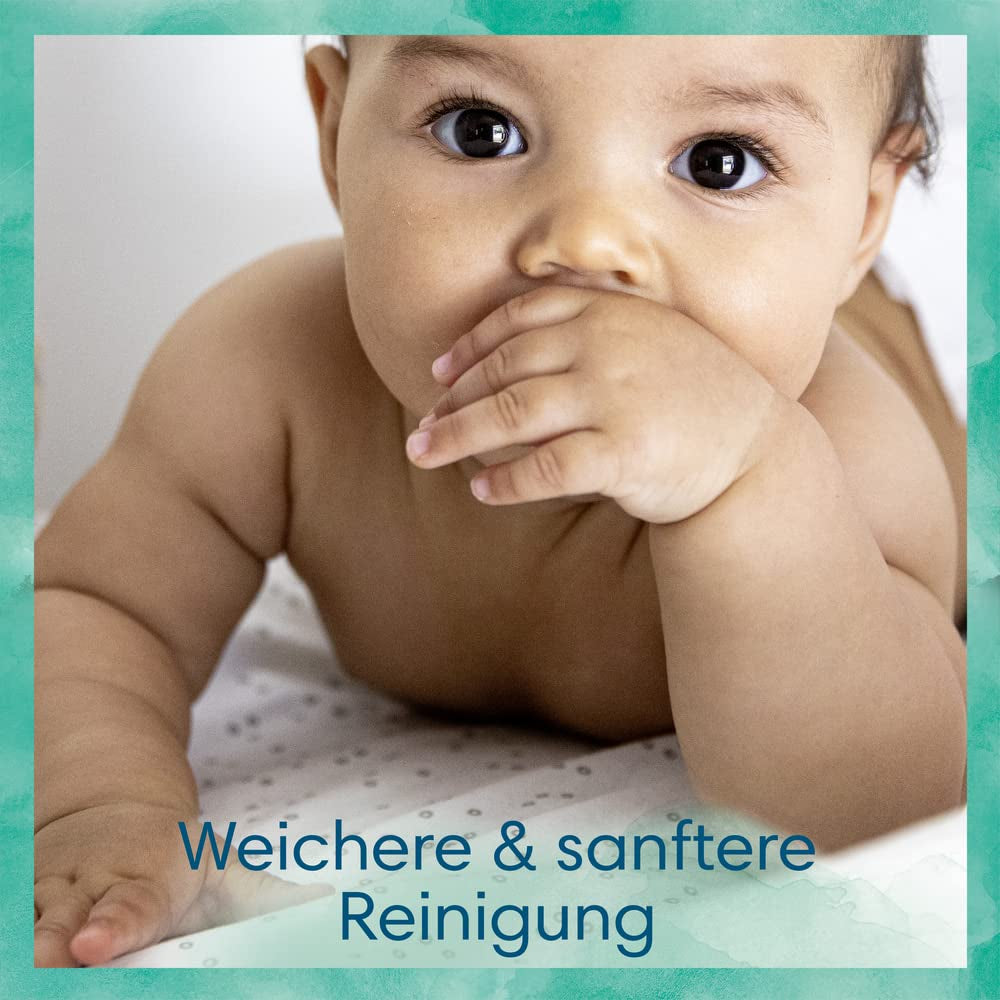 Boîte de lingettes humides Opus Ocean of Discovery et Pampers Harmony Aqua Baby, 720 lingettes (15 x 48), protection douce pour les peaux délicates avec 99 % d'eau