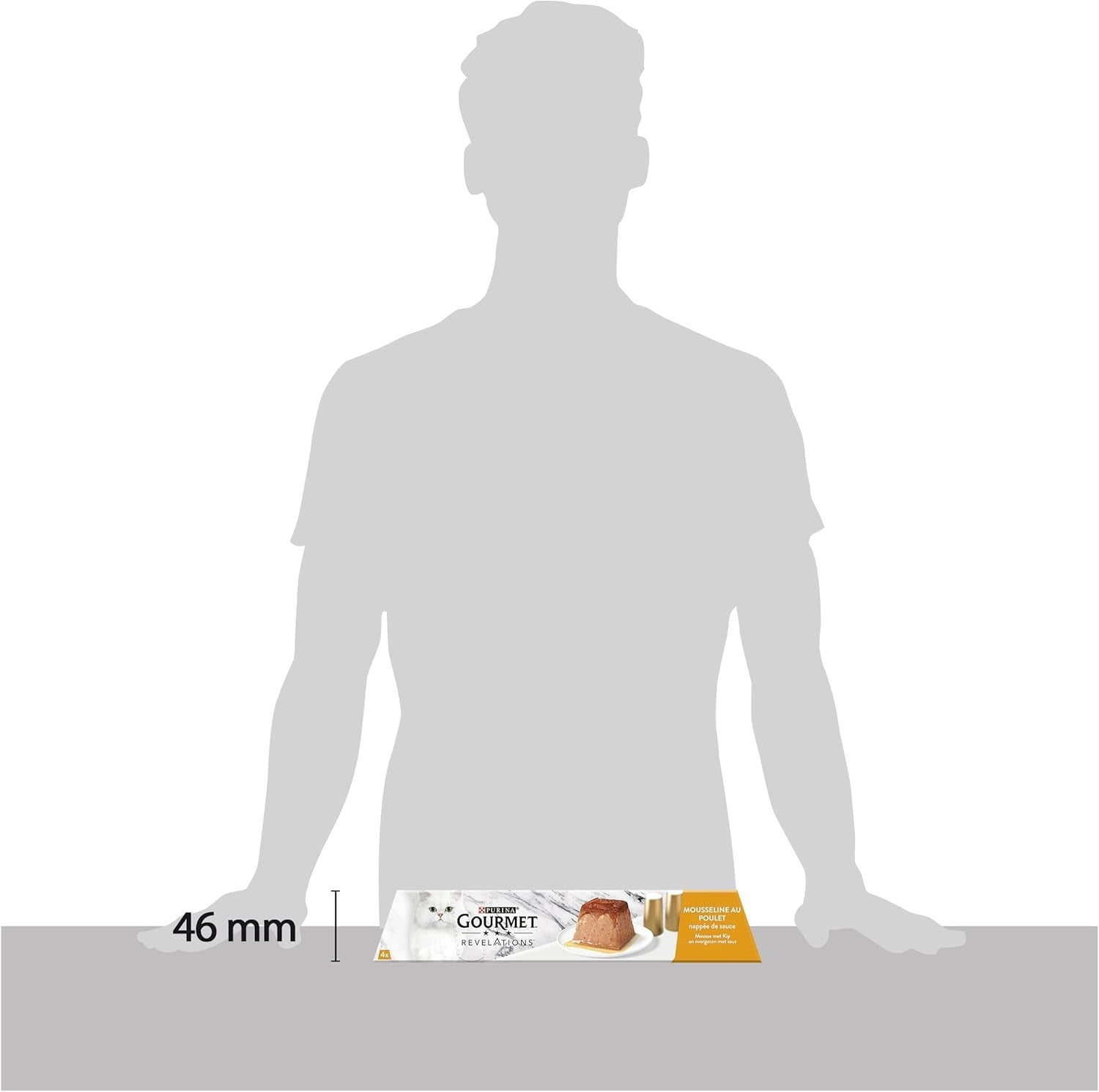 Révélations Mousseline avec Poulet et Sauce | Nourriture pour chats adultes | 4x57g