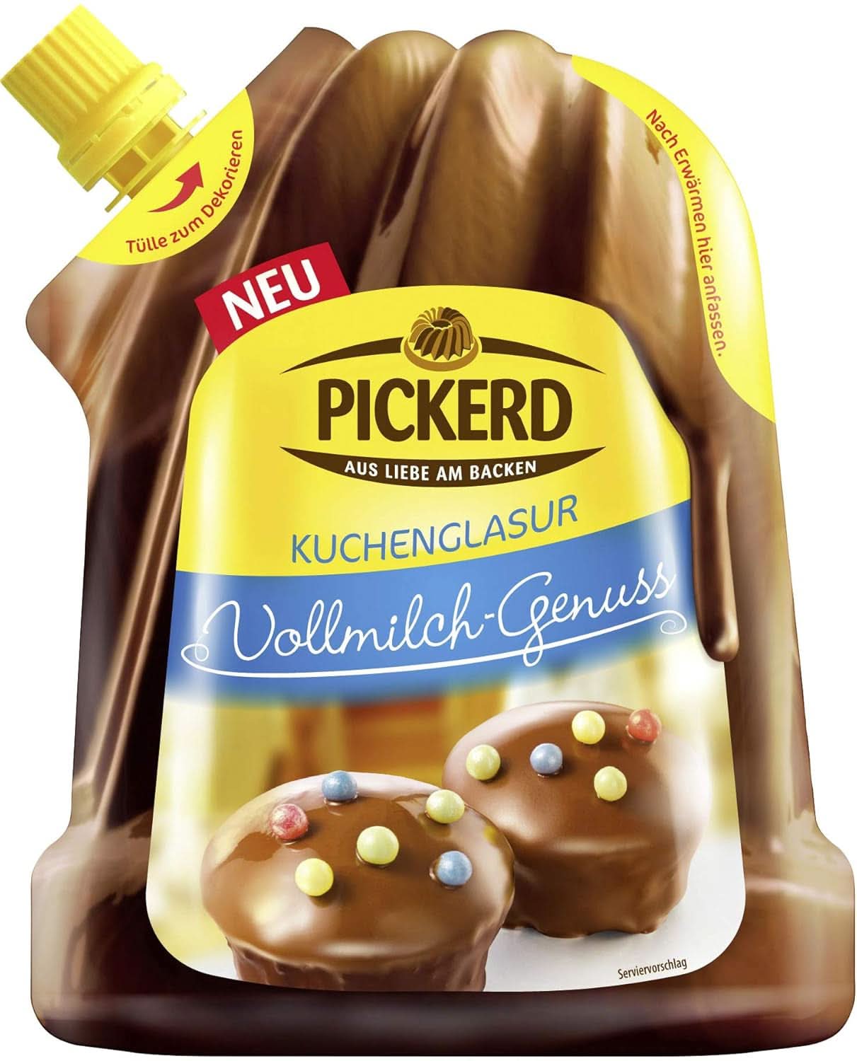 Glaçage à gâteau, Chocolat au lait, 125 grammes Glaçages et Décor Naty Shop