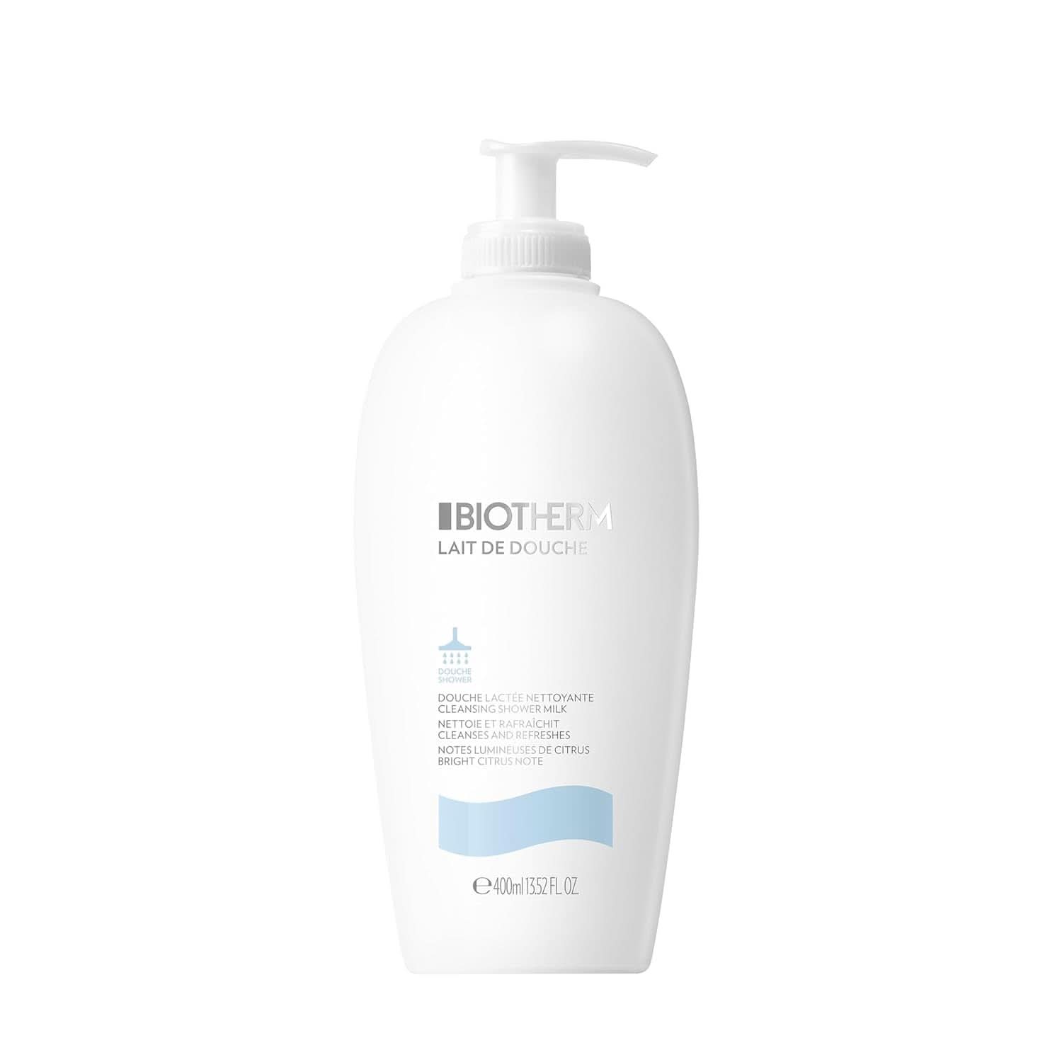 Biotherm, lotion douche revigorante pour une hydratation intensive et une sensation corporelle douce, 400 ml Douche et bain Naty Shop