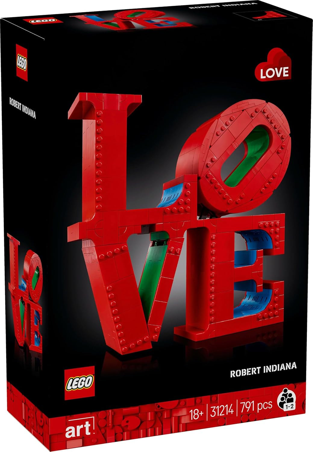 Ensemble de construction LEGO Art Love pour adultes Décoration d'intérieur Cadeau de Saint-Valentin et de fête des mères pour femmes et hommes Activité créative pour les amateurs d'art et de design 31214 Ensembles de construction Besuche den LEGO-Store