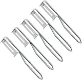 Éplucheur universel Fackelmann, lame en acier inoxydable Éplucheur Naty Shop Éplucheur économique Set 5 pièces