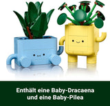 LEGO Botanicals Happy Plants - Kit de bricolage pour enfants avec 2 fleurs artificielles et 2 pots de fleurs colorés avec des visages de dessins animés - Idée cadeau pour les filles à partir de 9 ans - 10349 Besuche sets de construction dans le LEGO-Store