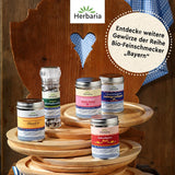 Herbaria Obazd l'est ! bio 90g M-Dose – Bio-Gewürzmischung bayerischen Biergartenklassiker Obazda – pour Brotaufstriche, Käsegerichte, Käsefondue – Raclette Gewürz - dans nachhaltiger Aromaschutz-Dose
