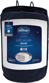 Couette Silentnight douce comme la soie, 10,5 tog, pour lit double, blanc, microfibre, blanc, king size Couettes et couettes Naty Shop 40X35X35 Cm 10,5 Tog