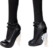 Poupée Monster High Wednesday, figurine de collection Rave'N Wednesday en robe gothique noire inspirée de la scène de danse, accessoires haut de gamme et support de poupée, HXJ03