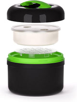 VALHERMFOOD25-03 Lunchbox Pro Term 2,5 l Colorée - Gris/Vert Boîtes de conservation Naty Shop