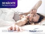 Oreiller orthopédique dorsal/lombaire Traumnacht avec noyau en mousse viscoélastique et housse en micropolaire douce pour la peau, certifié Oeko-Tex, fabriqué selon les normes de qualité allemandes