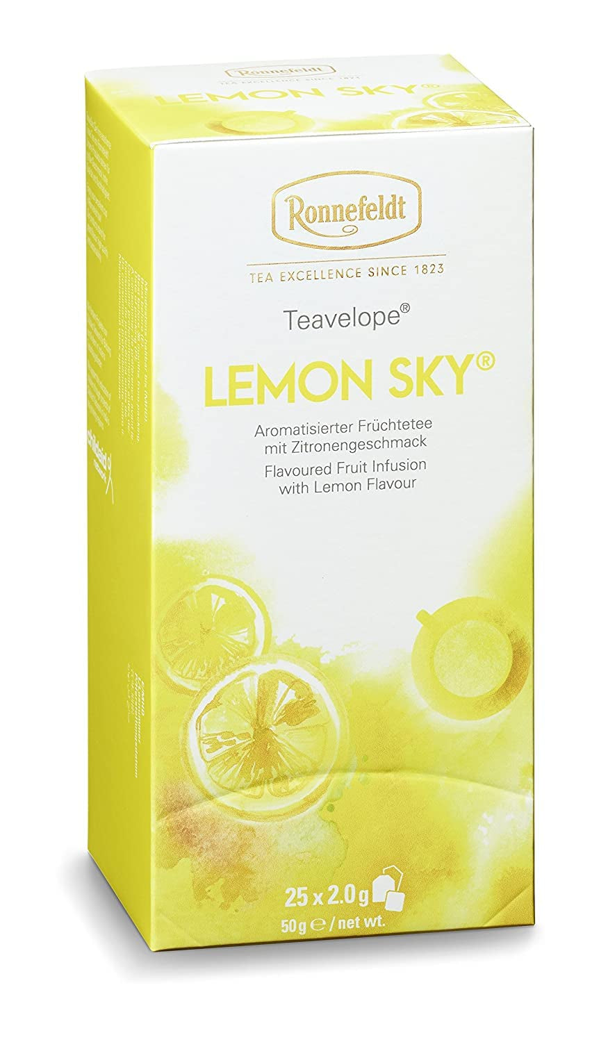 Teavelope "Lemon Sky" - Thé aux fruits au goût de citron, 25 sachets de thé, 50 g