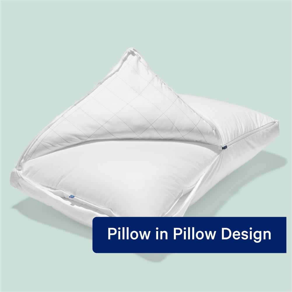 Oreiller de couchage standard Casper blanc 1 pièce (1 paquet) Naty Shop Oreillers standard