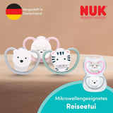 Sucettes NUK Perfect Match Air pour bébés | 6-18 mois | Sucettes orthodontiques qui favorisent la circulation de l'air et préviennent les éruptions cutanées causées par la salive | 95 % d'acceptation par les bébés** | Disney Winnie l'ourson | Paquet de 2