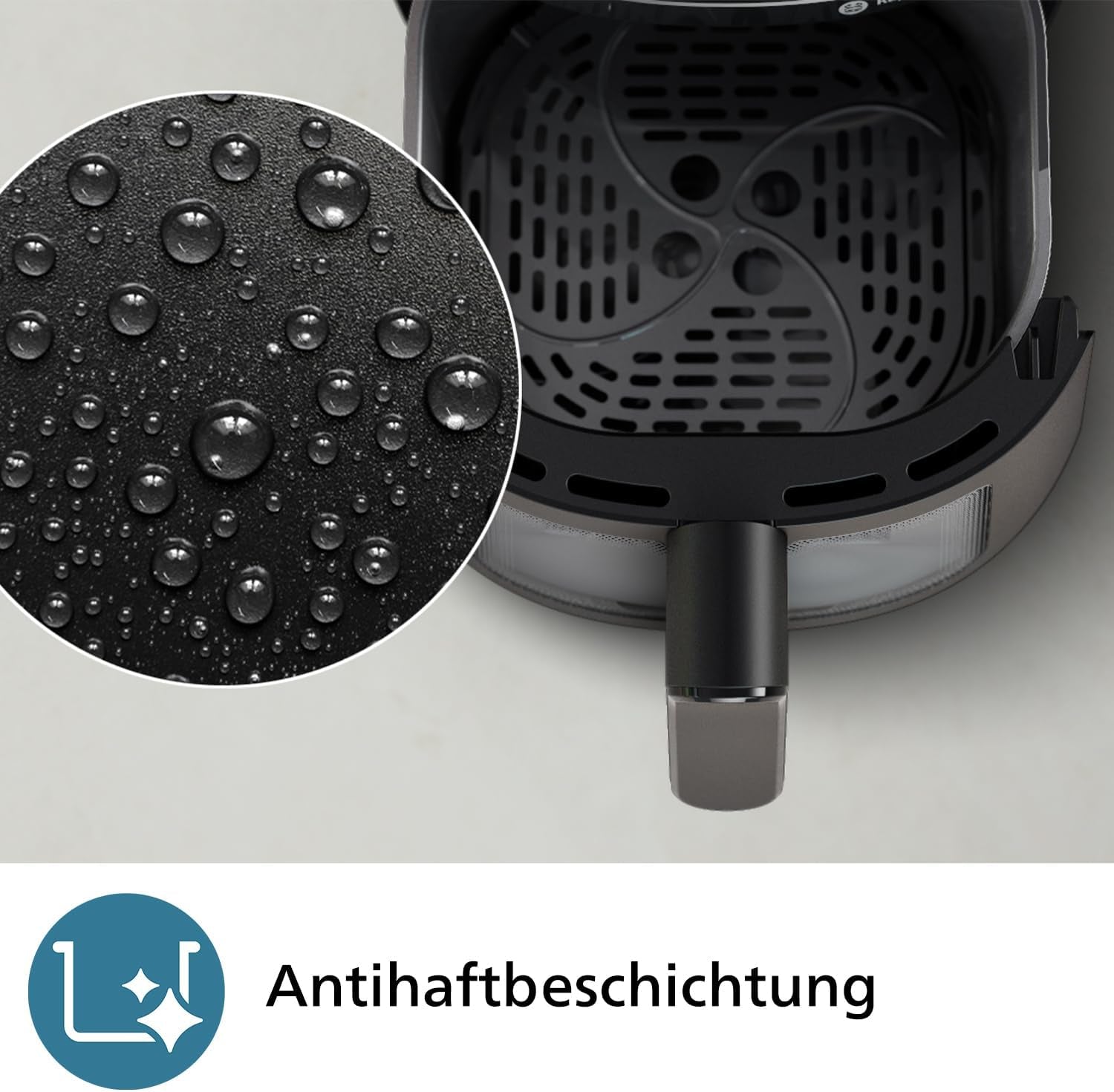 Philips Airfryer 2000 series 4,2L - Écran tactile numérique, 13 options de cuisson, 9 fonctions prédéfinies, Jusqu'à 90% de graisse en moins avec la technologie Rapidair, puissance 1500W Électroménager Naty Shop