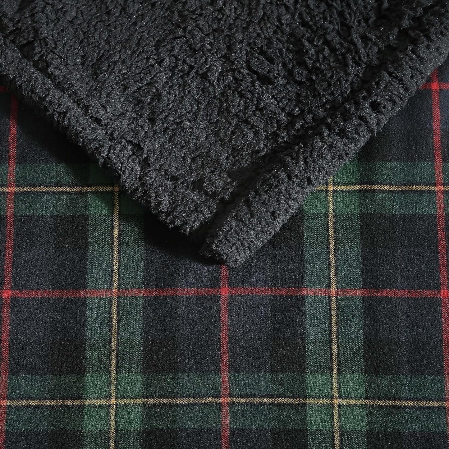 Couverture Eddie Bauer, flanelle de coton, décoration intérieure, réversible, literie Sherpa, carreaux de pin, courtepointes et courtepointes Naty Shop