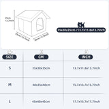 Katzenhaus Für Draußen Winterfest Wasserdicht Wetterfester Katzenhöhle Haustierhaus mit Katzenmatte Warm Hundehöhle Waschbar Hundehaus Tierheim Für Streuner Haustiere 40x35x40