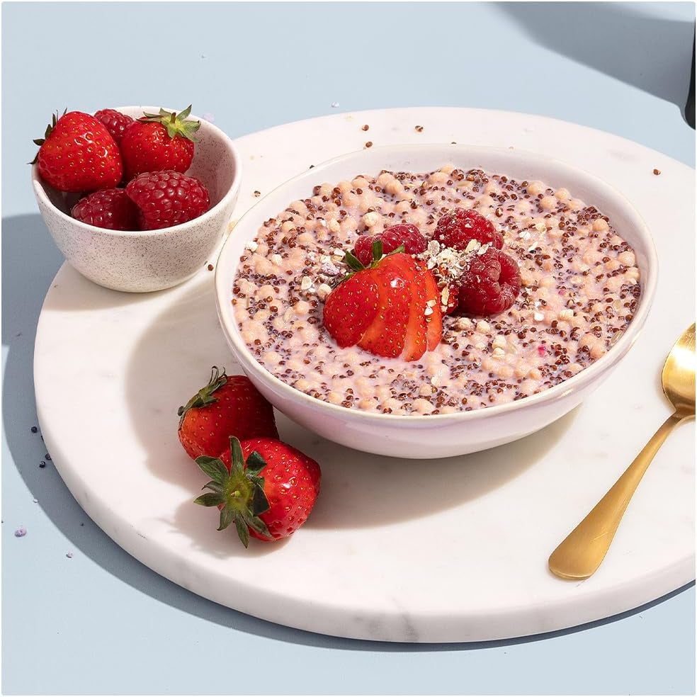 Les protéines fonctionnent | Superfood Breakfast - GOLD Innovation, céréales primées, muesli protéiné, riche en nutriments avec céréales, graines et avoine, riche en fibres, pomme et cannelle, 10 portions, 600 g