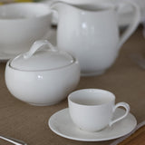 Villeroy & Boch New Cottage Basic Sugar Bowl, 450 ml, hauteur : 6,5 cm, porcelaine premium, blanche