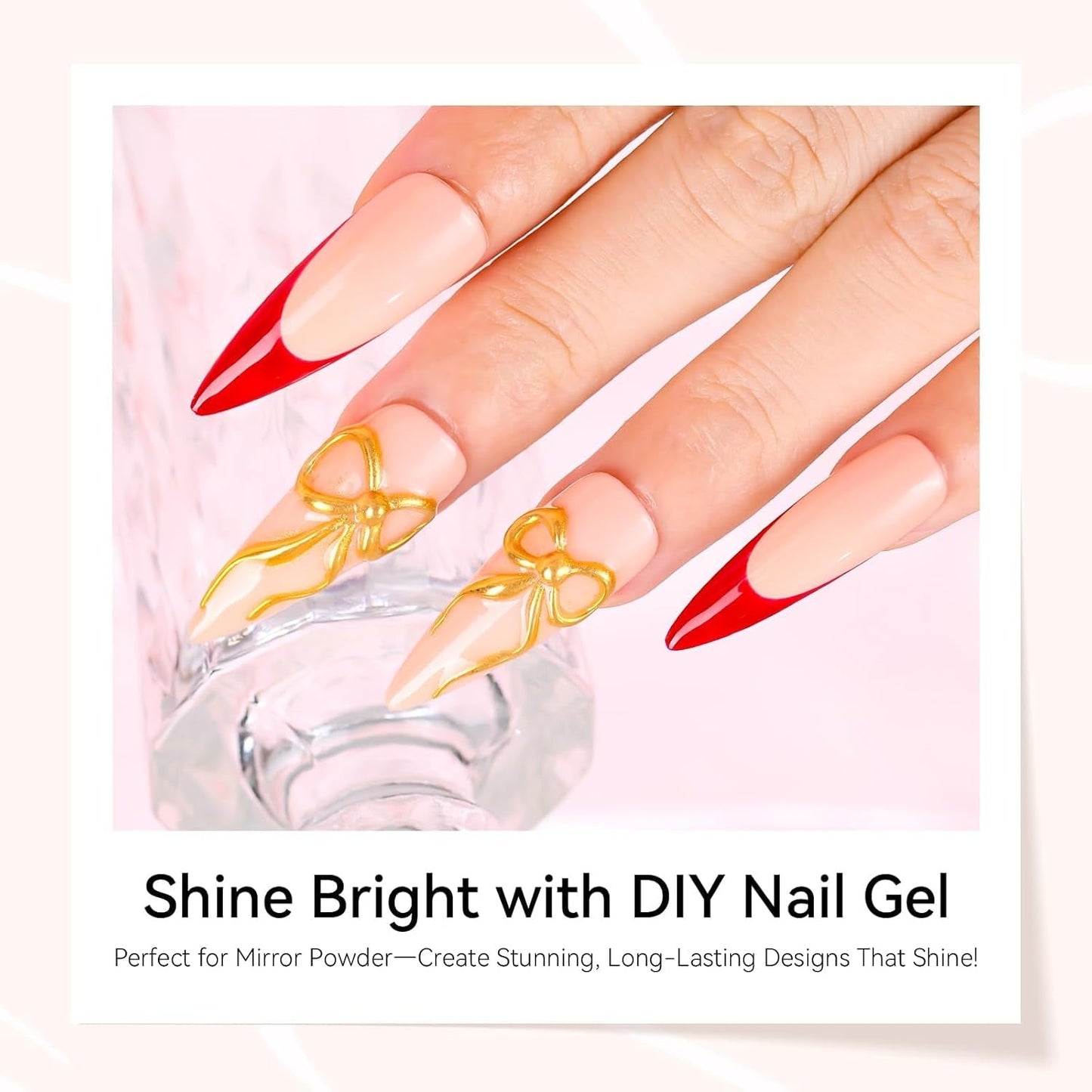Makartt Gel 3D Nail Art – Gel de colle strass 15 g pour porte-clés à ongles, gel de sculpture d'ongles multifonctionnel pour la conception d'ongles à faire soi-même, sculpture d'ongles, modélisation d'ongles à la maison (transparent)