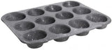 Pure Roq Muffinform Für 12 Muffins, Aluminium, Schwarz Moules et plaques à pâtisserie Naty Shop