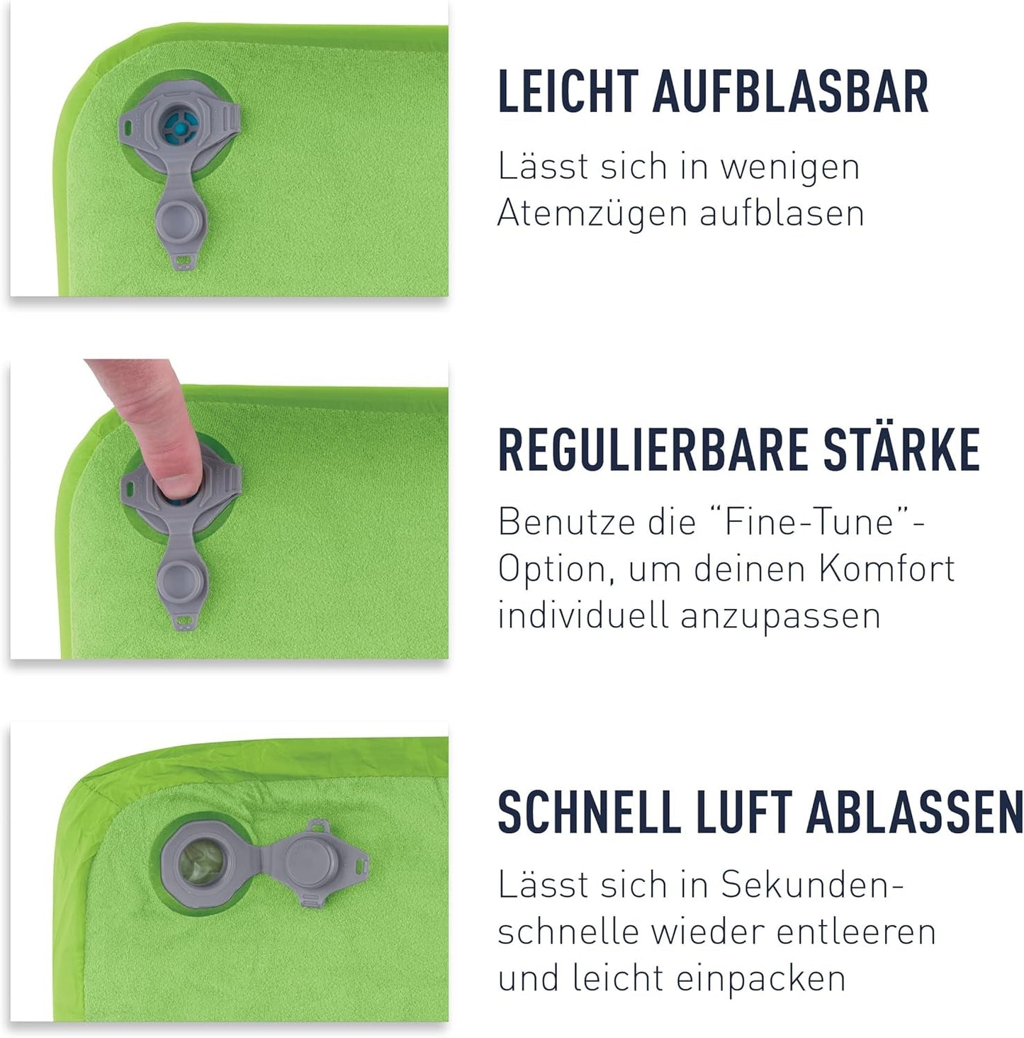 Sea to Summit - Oreiller de voyage Eros Down L - Ultraléger et gonflable - Matériau 10D - Oreiller en duvet de qualité supérieure - Antidérapant - Pour la randonnée et le camping - 42 X 28 X 12 cm - Gris - 95 G Naty Shop Oreillers de voyage