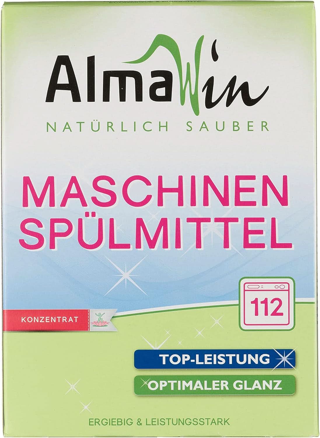 Almawin eco, poudre à vaisselle 2,8kg, 112 lavages, dosable pour différentes quantités de vaisselle Naty Shop Default Title