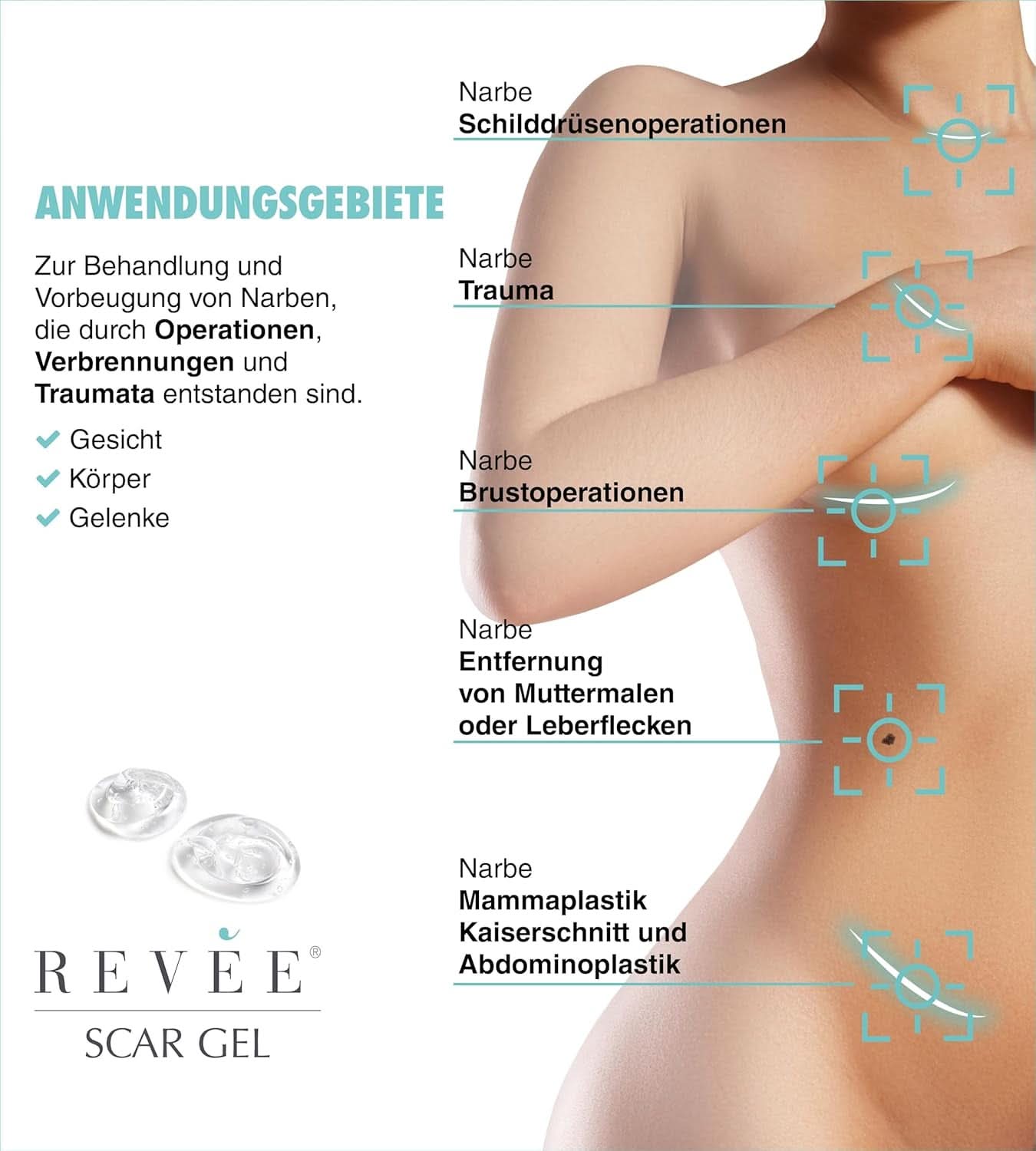 Revée Scar Gel, Gel topique pour cicatrices Naty Shop