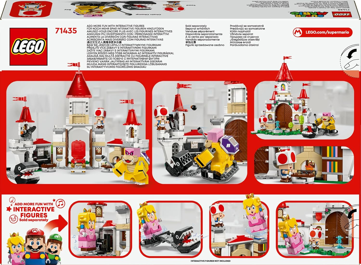 LEGO Super Mario Roy's Battle at the Mushroom Palace Adventure Set avec personnages Nintendo Cadeau pour filles, garçons et joueurs de 7 ans 71435 Jeux de construction Besuche den LEGO-Store