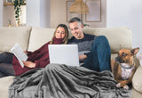 Utopia Bedding Couverture polaire douillette [228 x 228 cm, gris] Couverture douce, légère, chaude et moelleuse Couverture confortable et respirante pour lit, canapé, lits et couvertures Besuche den Utopia Bedding-Store