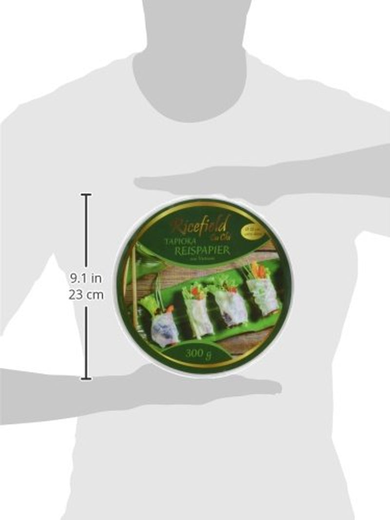 Ricefield Tapioca Papier de Riz Rond 22 cm Qualité Premium 300 g