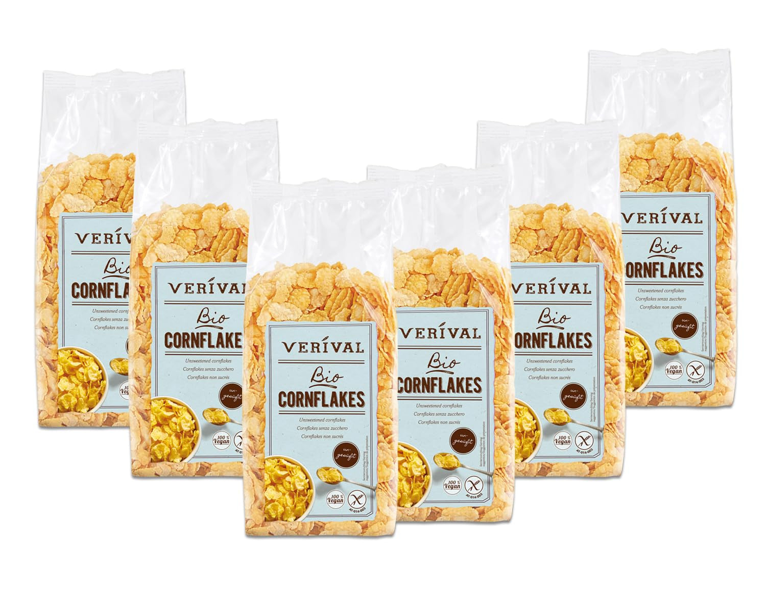 Flocons de maïs sans sucre Verival | 6x250g
