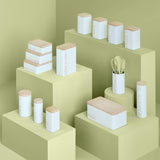 Cendrier métal type cube blanc "scandinave nature" - 5 five simplement malin