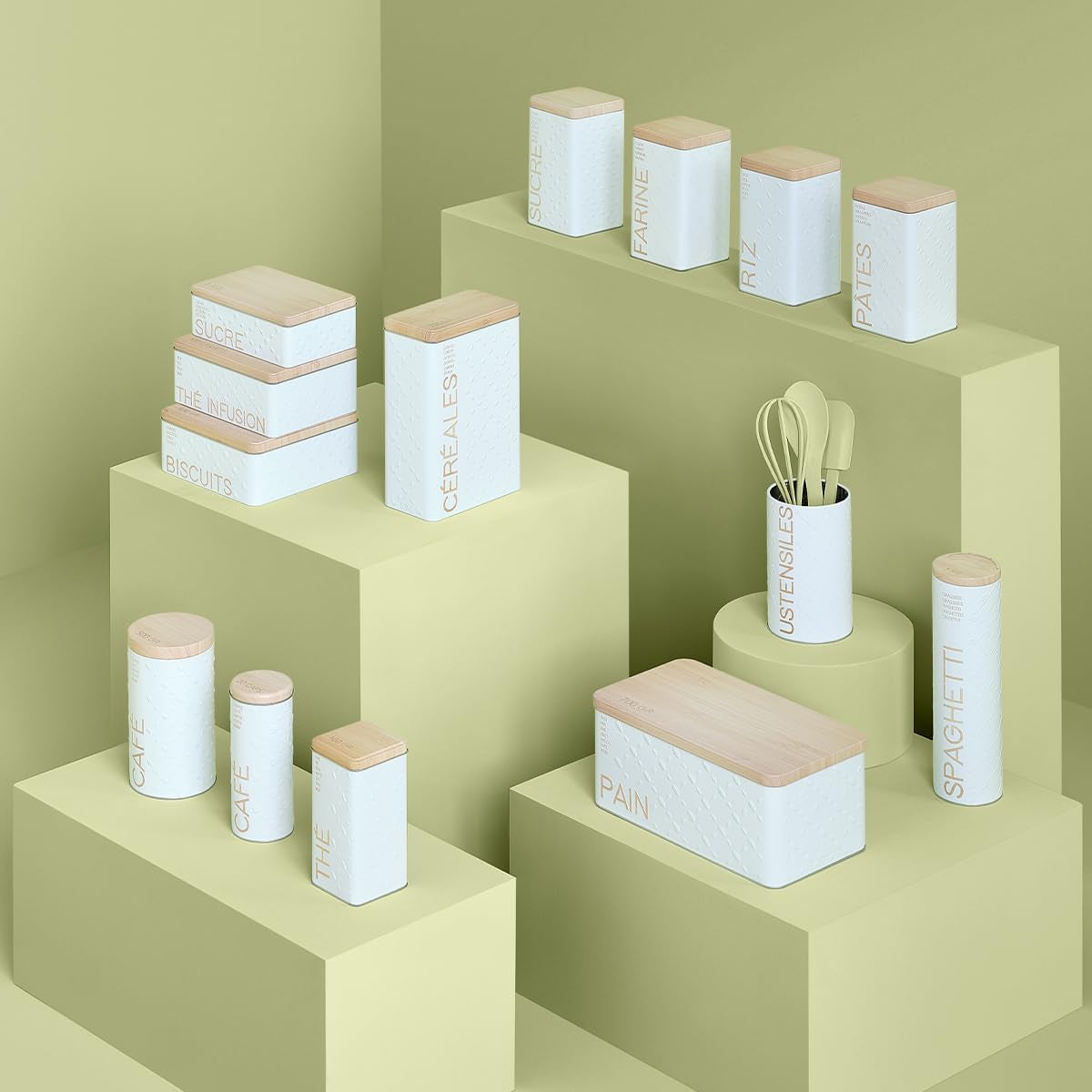 Cendrier métal type cube blanc "scandinave nature" - 5 five simplement malin