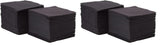 Saten Ser22104961 Cocktail, serviettes 20 X 20, 2 couches, pli 1/4, 100 serviettes, Punta-Punta, noir