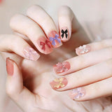 100 pièces Ensembles de décorations d'ongles 3D Schleifen Nagelanhänger Nagelkunst Dekorationen Schleife Für Acrylnägel, Süße Kawaii-Schleifenanhänger, Hübsche Nagel-Schleifenanhänger-Dekoration